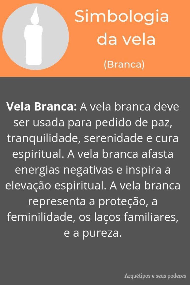 Fashion Símbologia da vela - branca