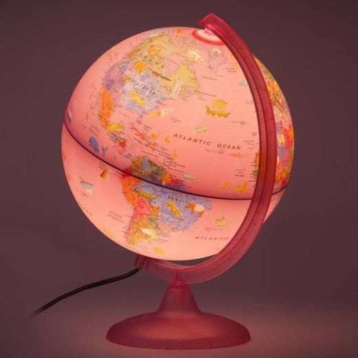  pink Iluminated globe 
