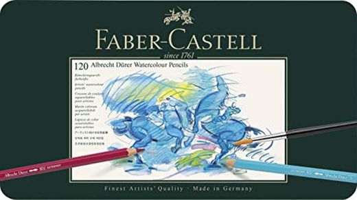 Faber-Castell 117511 - Estuche de metal con 120 ecolápices acuarelables