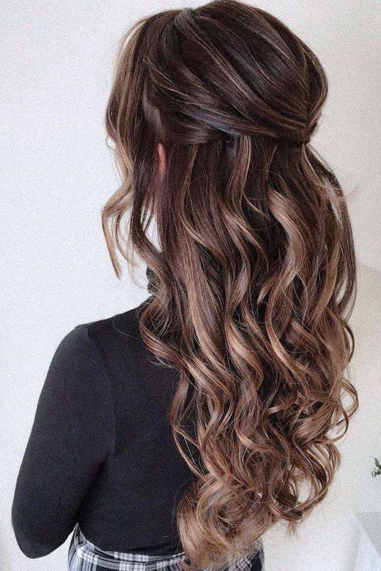 Social cabelo meio solto