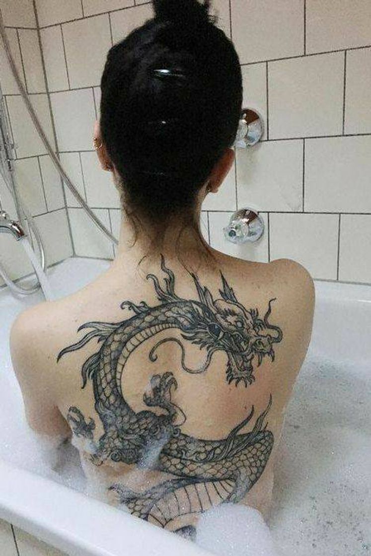 Moda Tatuagem de dragão 