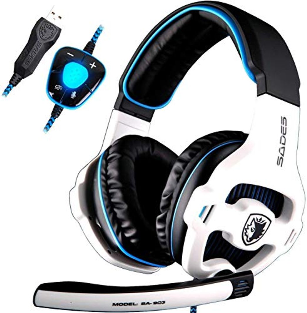 Productos Sades Newly Virtual DE 7.1 Multi Plataforma de Gaming Headset, Wired over