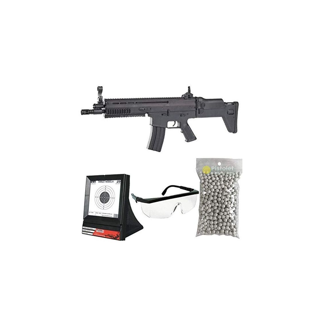 Producto PC Airsoft Paquete Completo con Accesorios - Arma para Airsoft