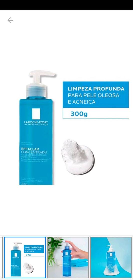 Moda Gel de Limpeza Facial La Roche-Posay - Effaclar Concentrado ...