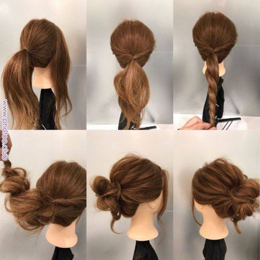 Penteado fácil.