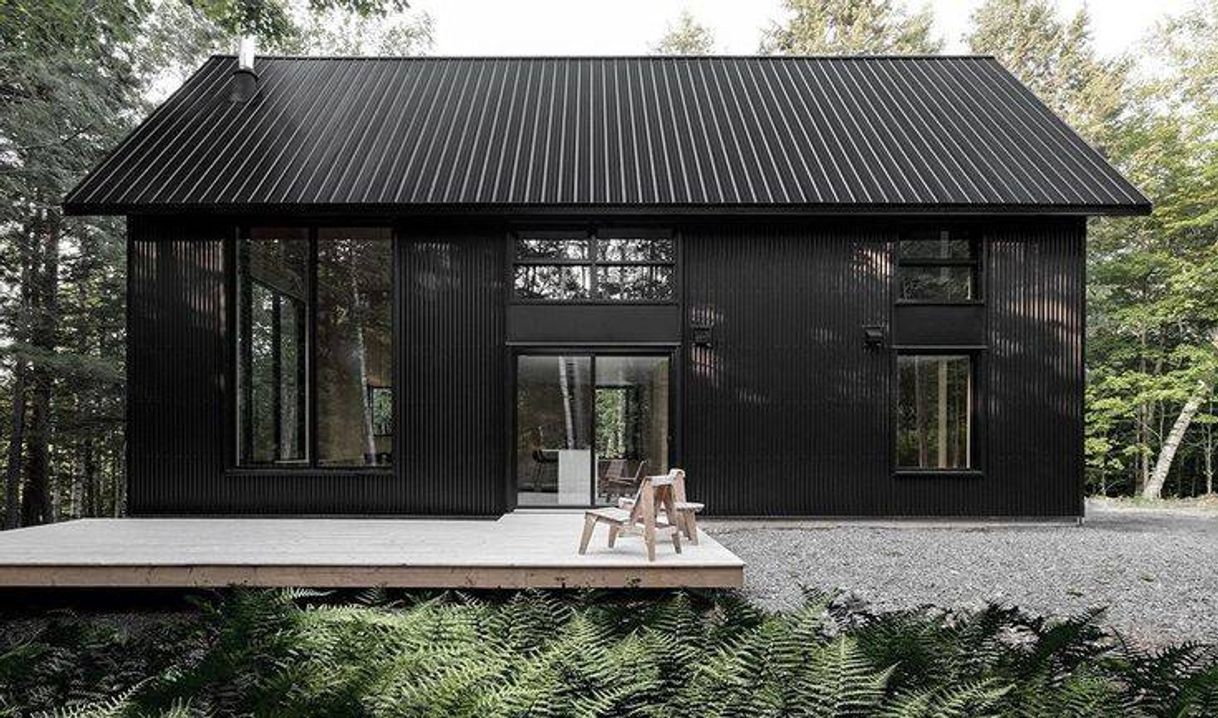 Moda Black house in the nature