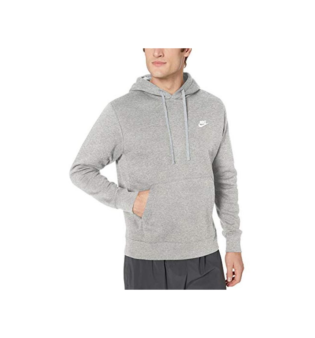Social NIKE M NSW Club Hoodie Po BB Sudadera, Hombre, dk Grey Heather
