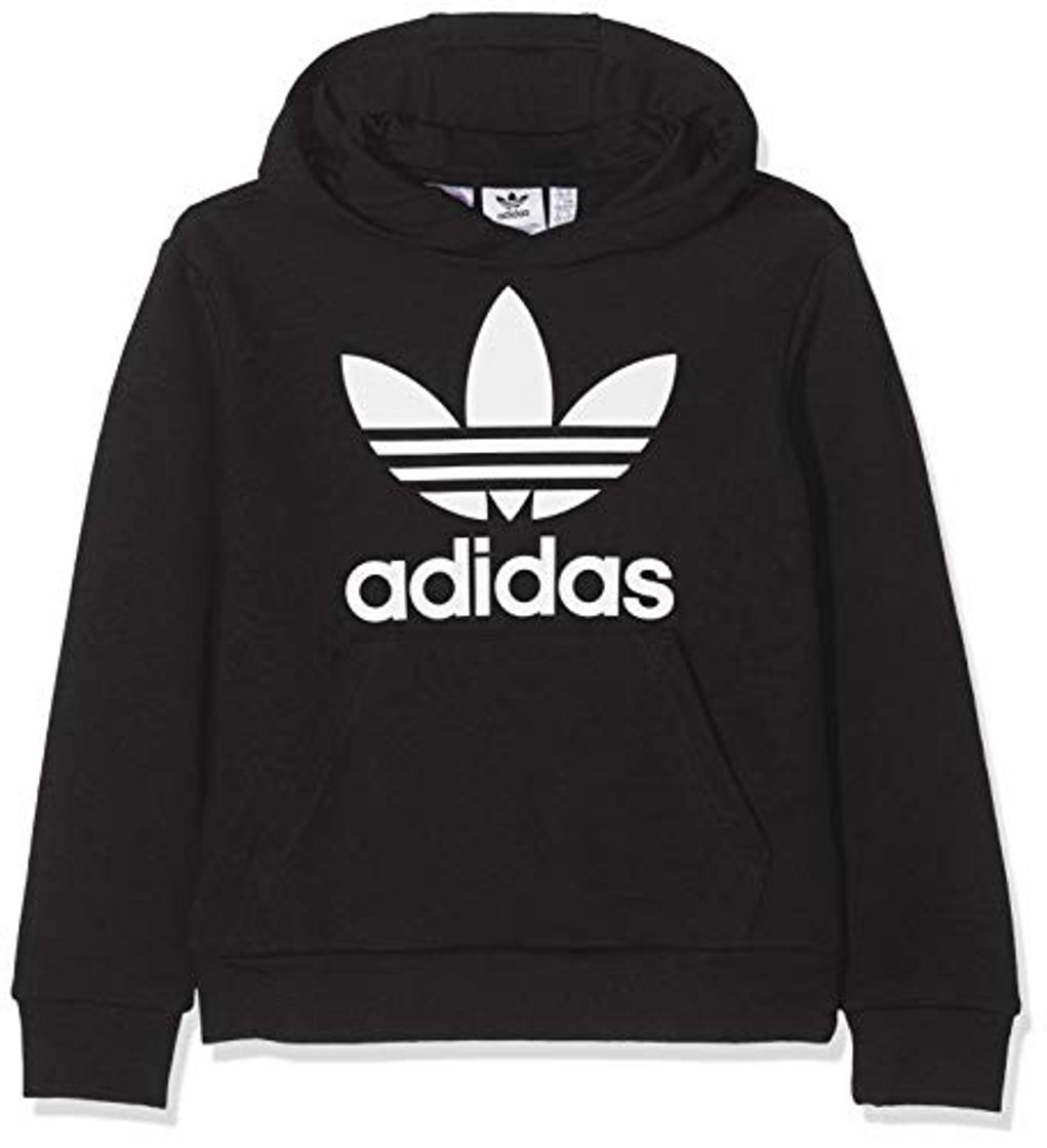 Lugar adidas Trefoil Sweatshirt Hoodie Sudadera, Unisex Infantil, Negro