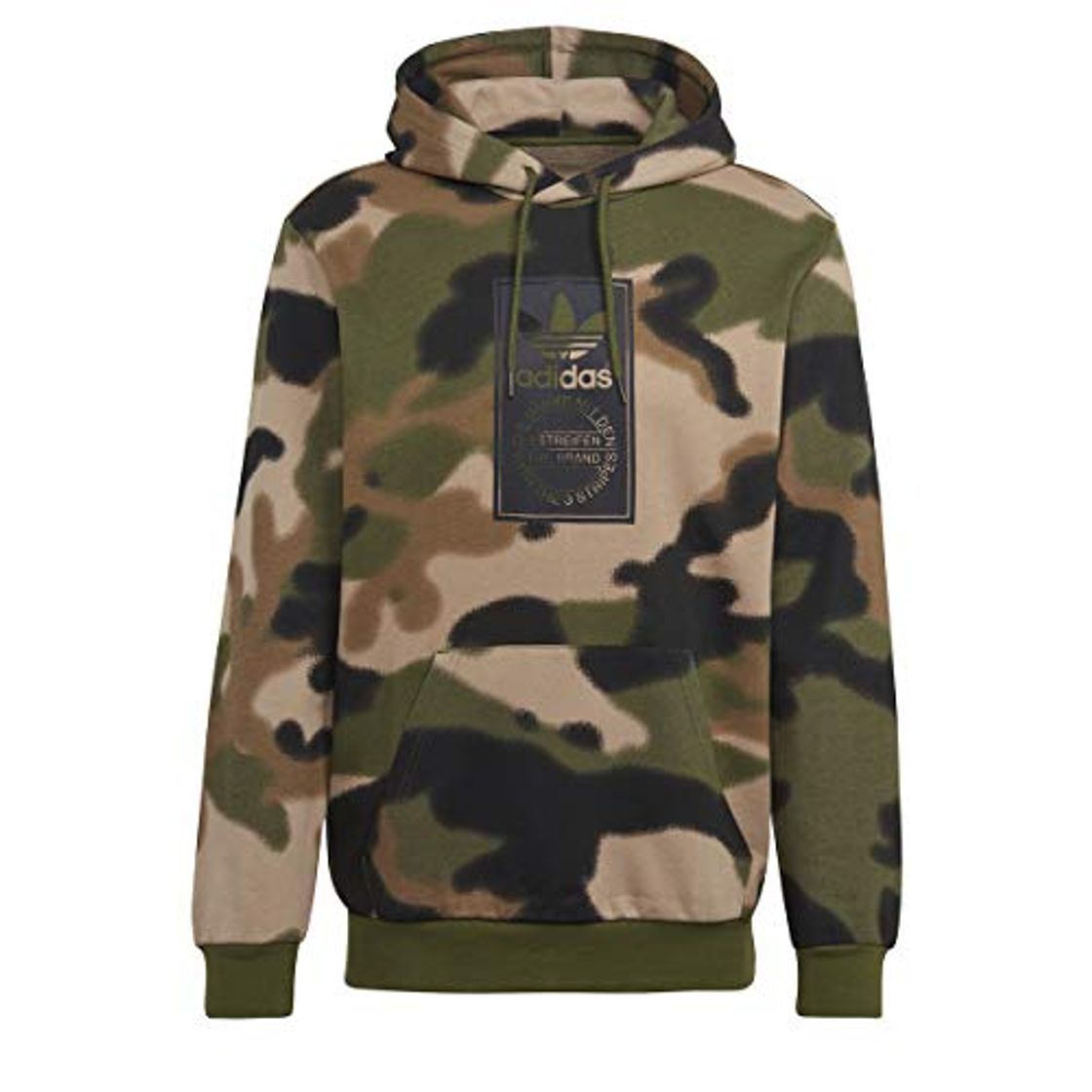 Social adidas Camo AOP Hoodie Sweat, Wild Pine