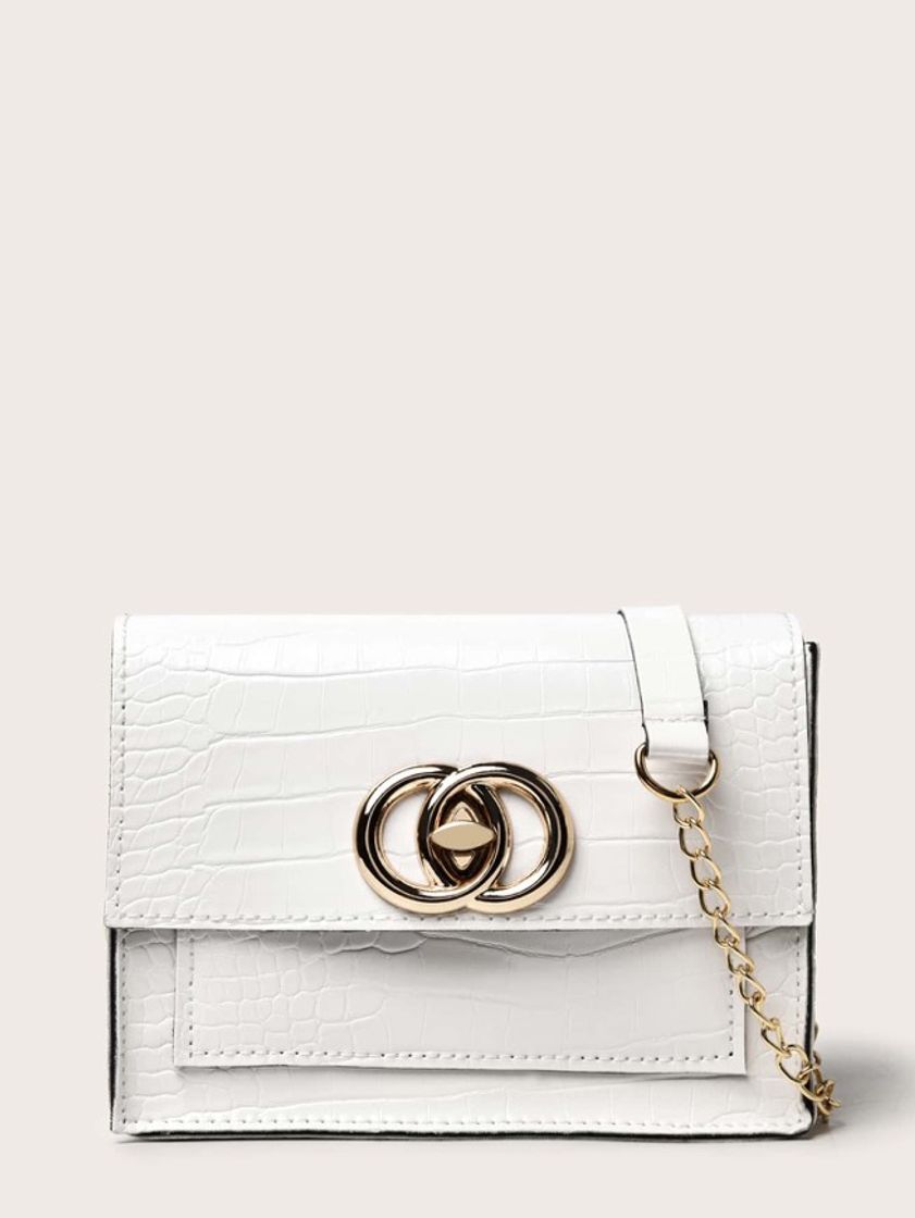 Fashion Bag croco white 