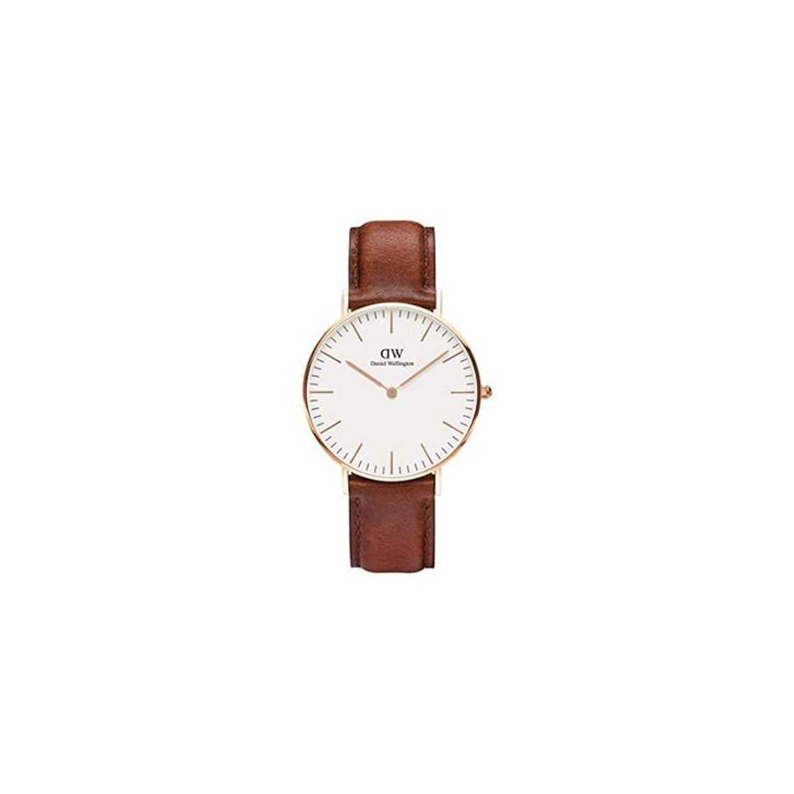 Social Daniel Wellington - Reloj analógico para mujer de cuero