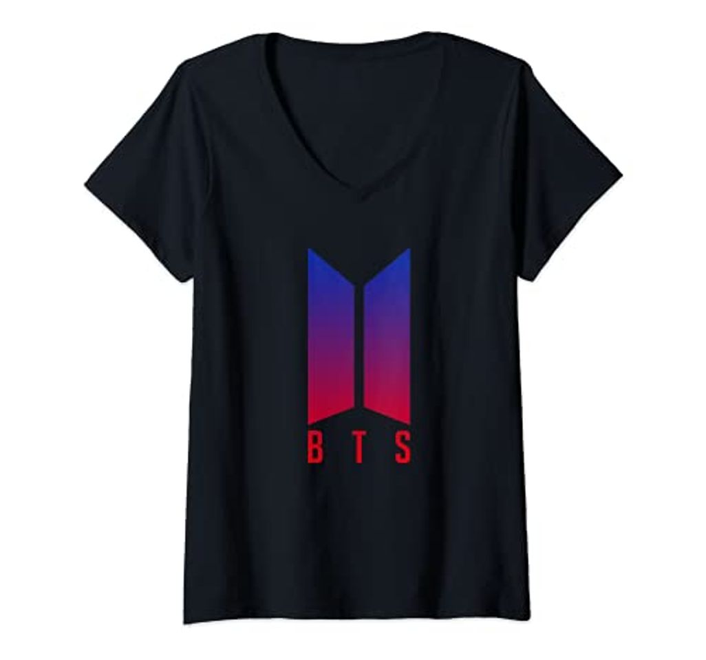 Moda Mujer Official BTS Bangtan Boys Merchandise BTS03 Camiseta Cuello V