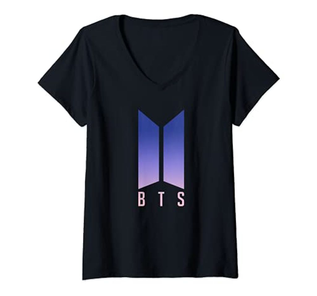 Moda Mujer Official BTS Bangtan Boys Merchandise BTS02 Camiseta Cuello V