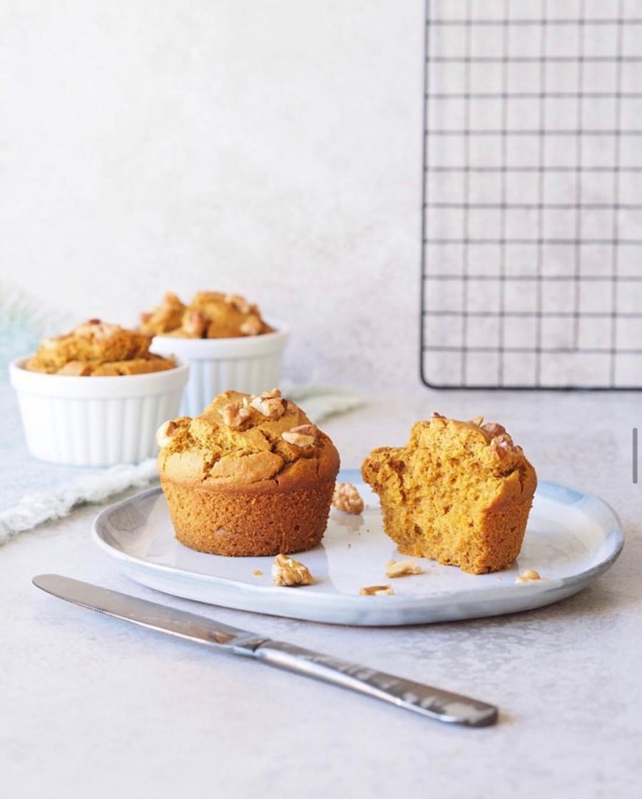 Social Muffins de abóbora e laranja
