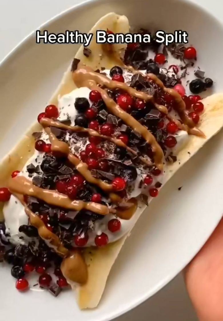 Social Banana split saudável