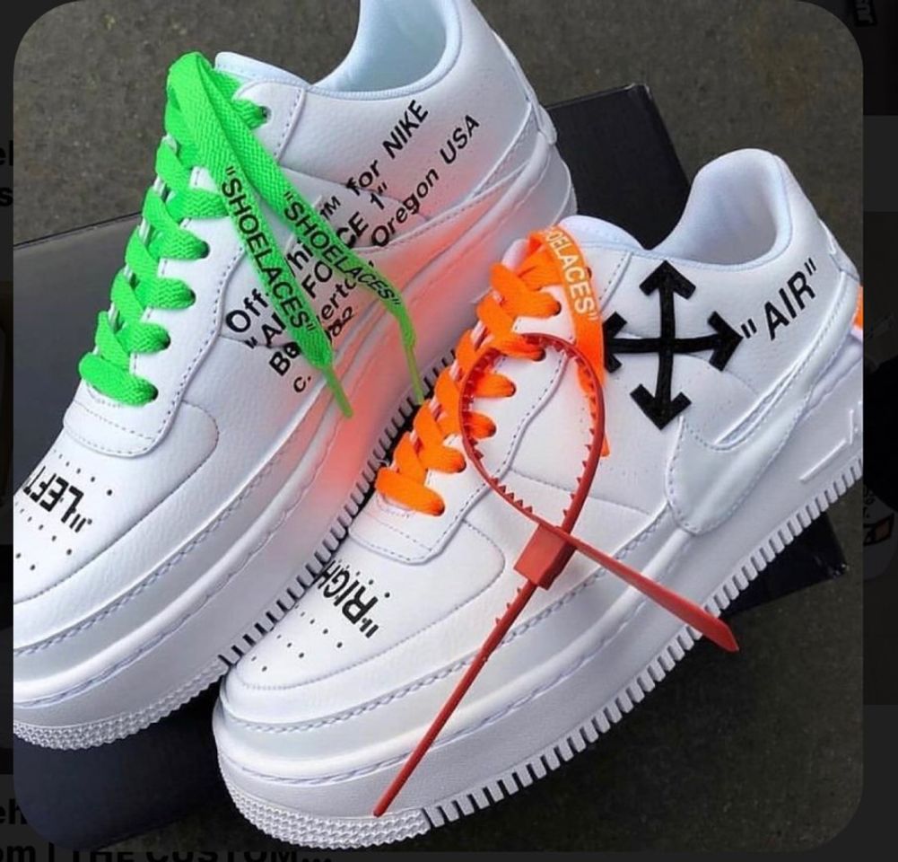 Moda Tenis air force x off white 