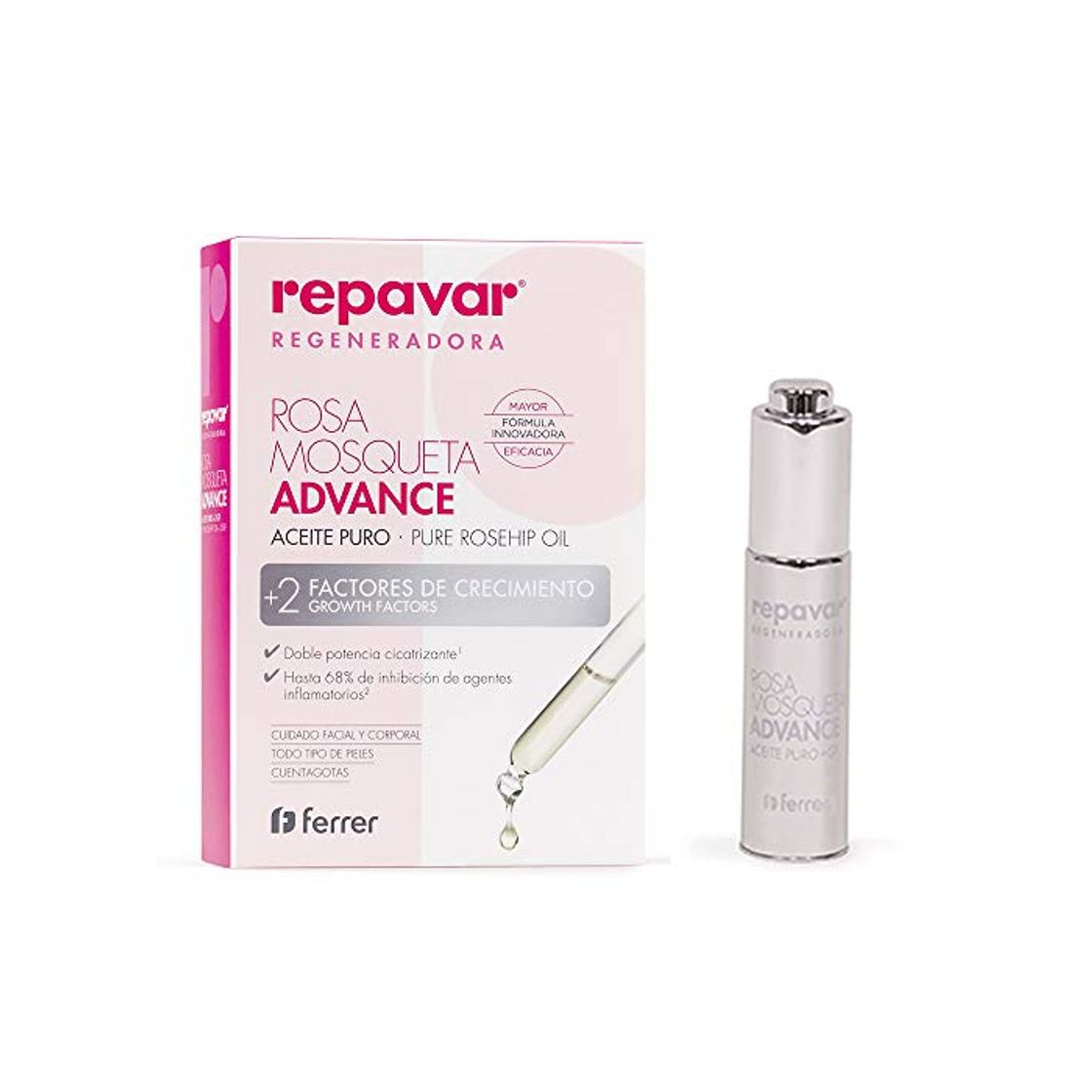 Productos Repavar Regeneradora Aceite Puro Rosa Mosqueta Advance 15 Ml