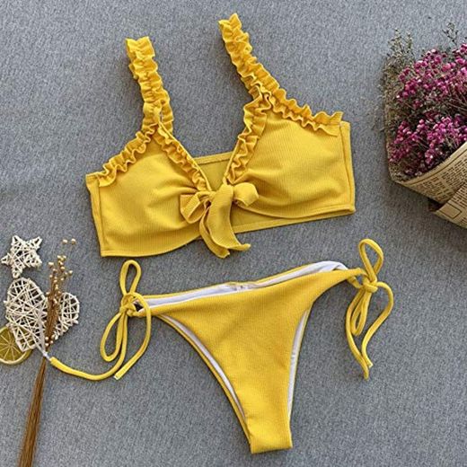 BENGKUI Bikini Traje De Baño Bikinis Mujer Bikini Brasileño Conjunto Push Up