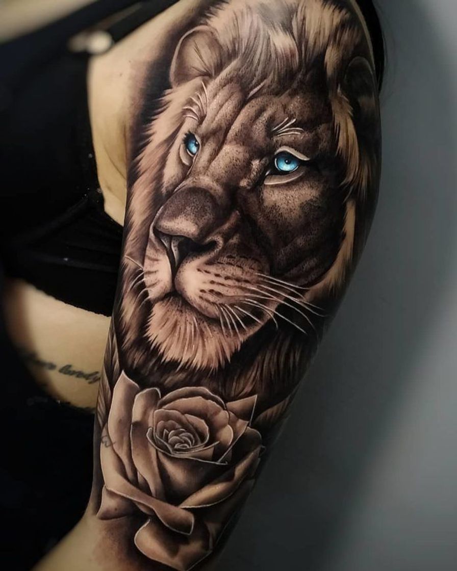 Fashion Tatuagem leão