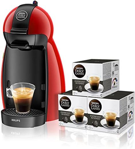 De'Longhi Dolce Gusto Piccolo XS EDG210.R - Cafetera de cápsulas con 15