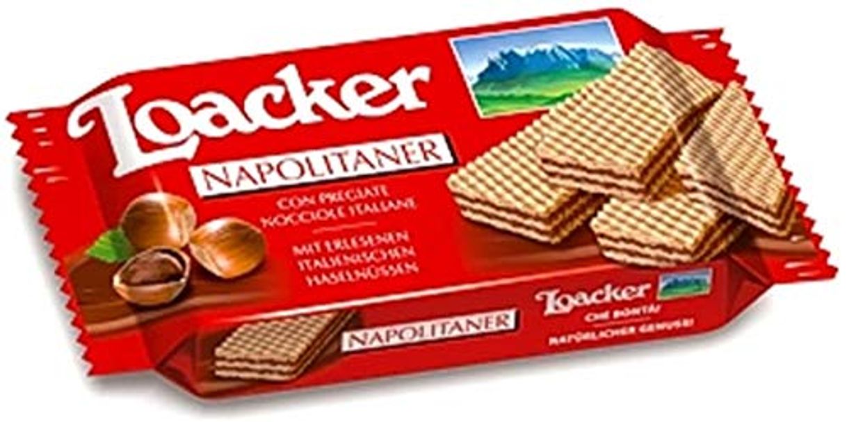 Home Loacker 12x Classic Wafer Biscuit Cookie with Hazelnut Cream 45g