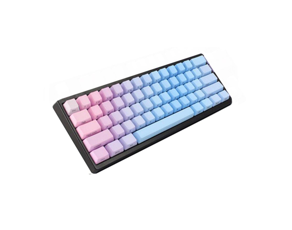 Producto Teclas pbt degradado rosa azul con impresión lateral