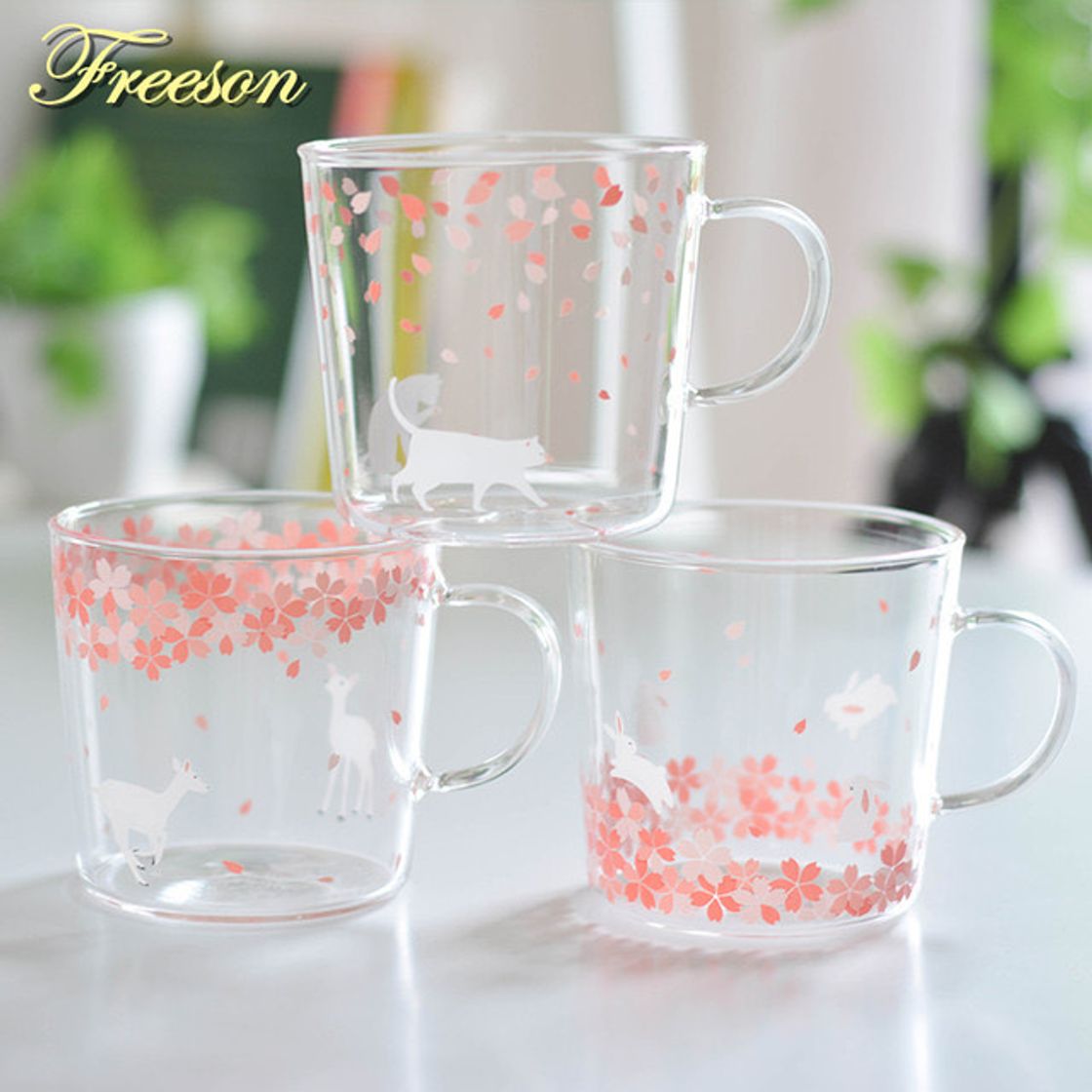 Producto Taza de cristal flores de cerezo 🌸 