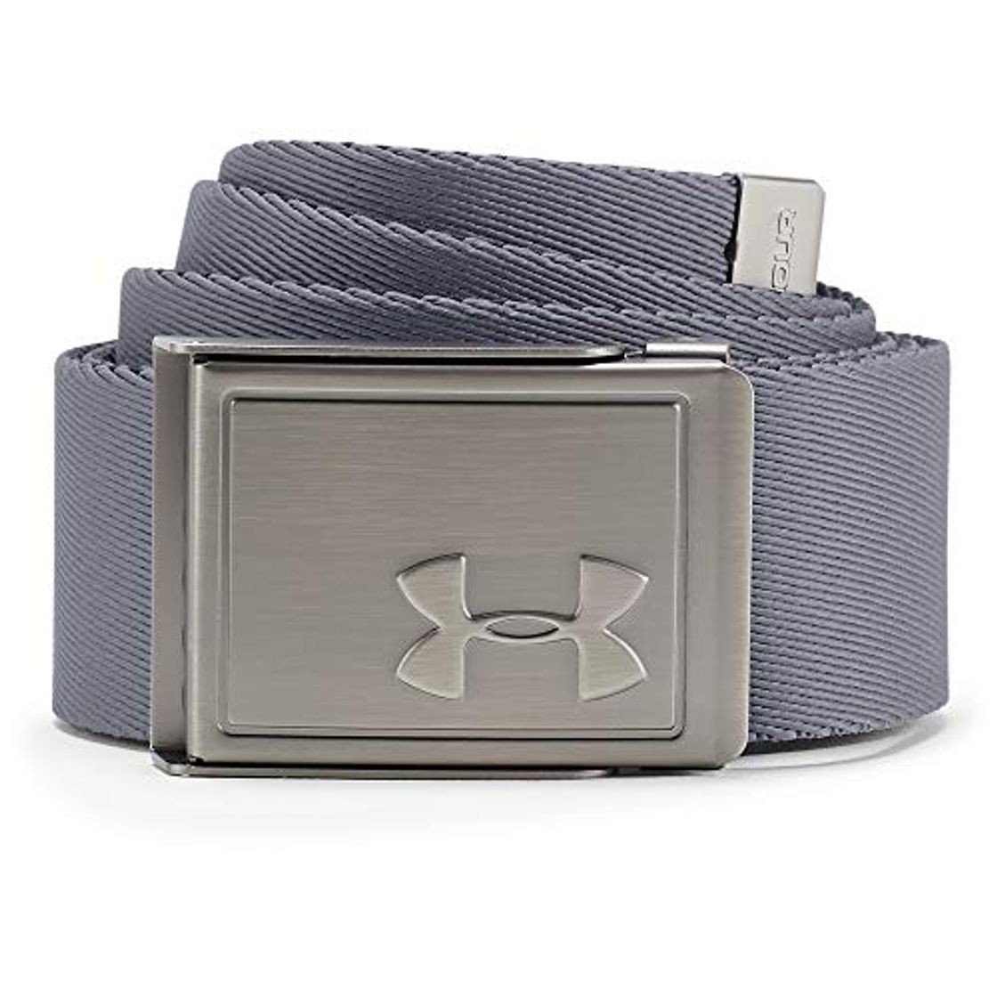 Electronic Under Armour Men's Webbing 2.0 Belt Cinturón, Hombre, Gris