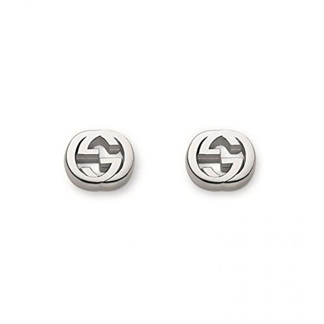 Fashion Gucci Pendientes de botón Mujer Plata fina 925