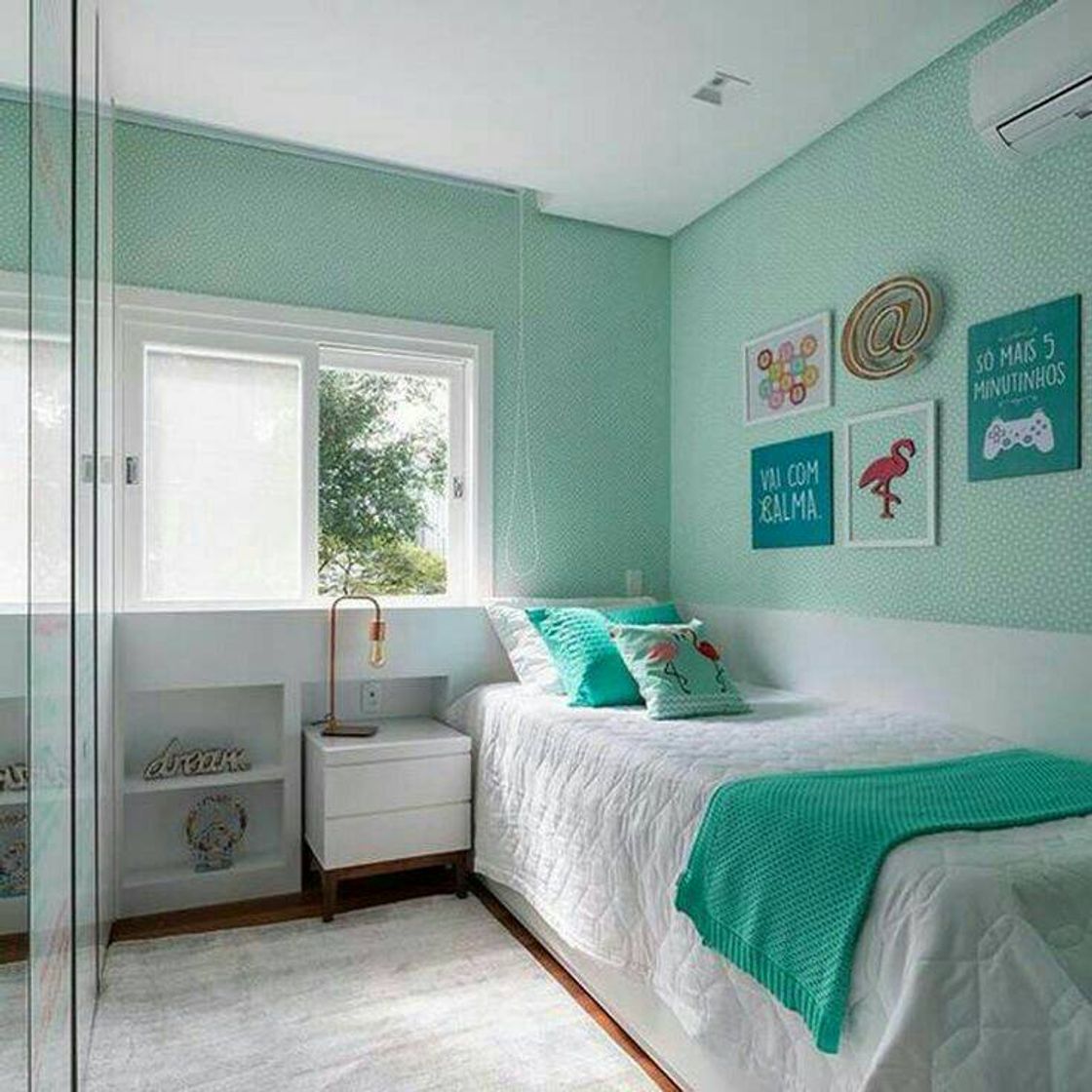 Fashion Decoração verde para quartos pequenos 