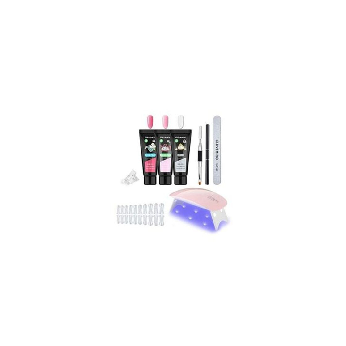 Belleza Gel Nails Kit Uñas de Gel Nails Extension Builder Gel Glue Kit