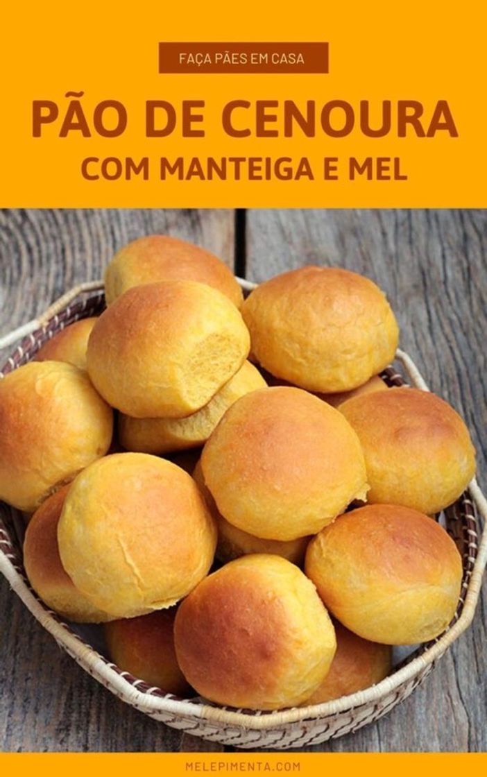 Moda Pão de Cenoura com manteiga e mel 🍯 