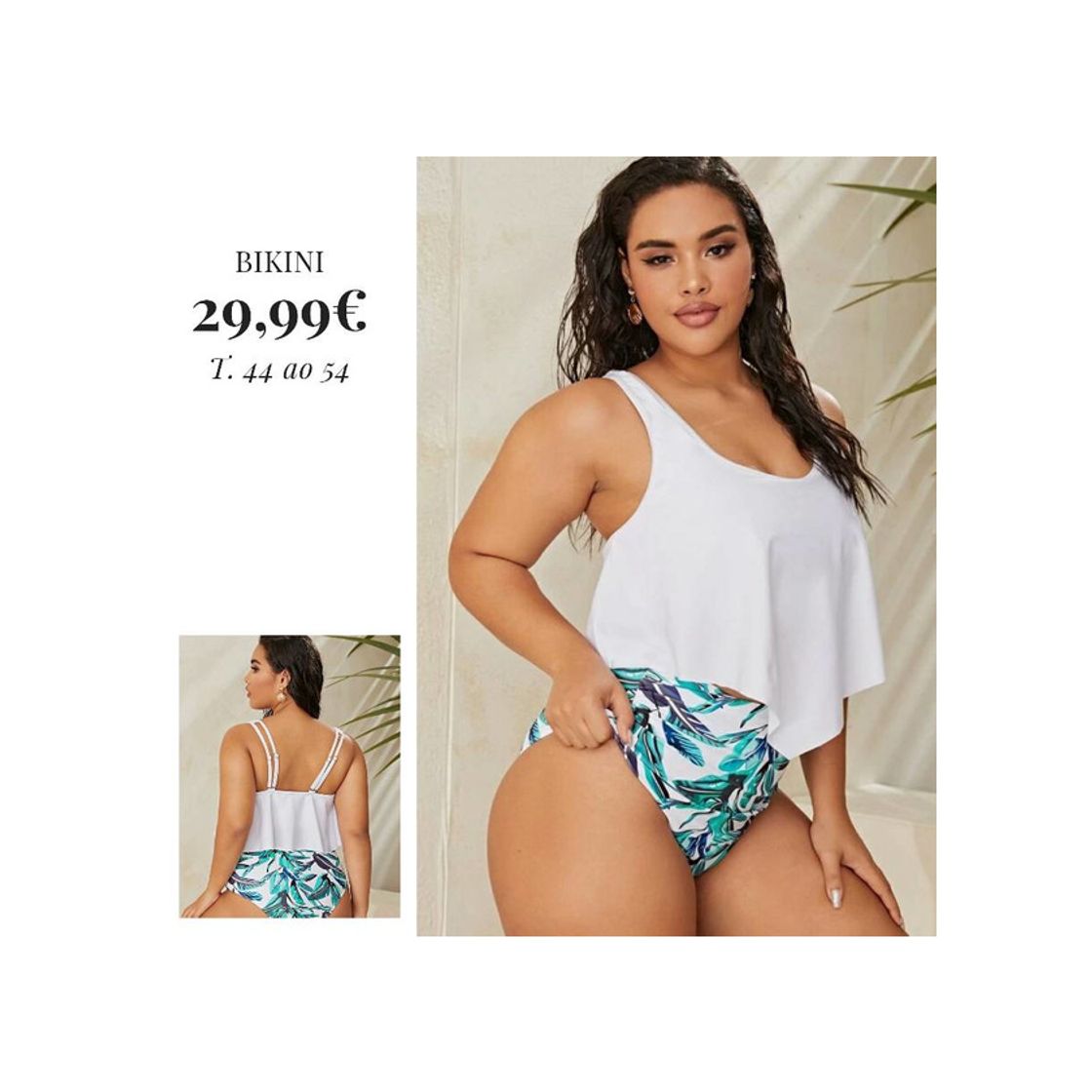 Producto Bikinis e fatos de banho tamanho grandes