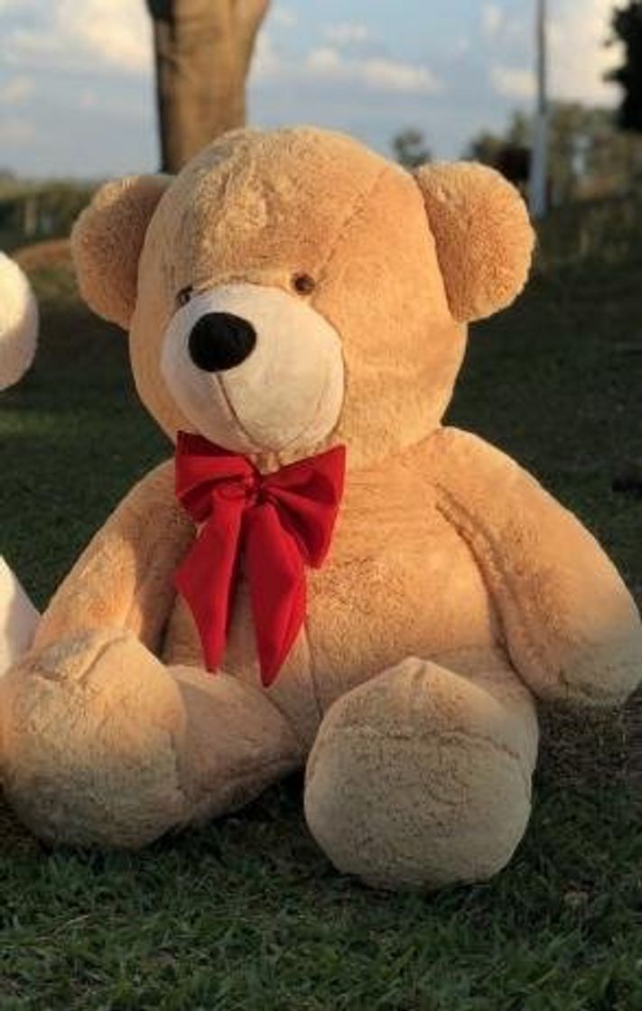 Moda Urso Gigante Pelúcia Grande Teddy 1,10 Metros - Doce de Leit