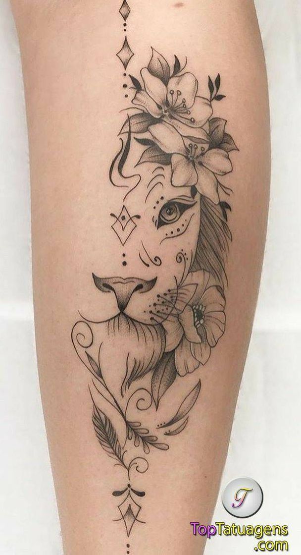 Moda Tatoo leão