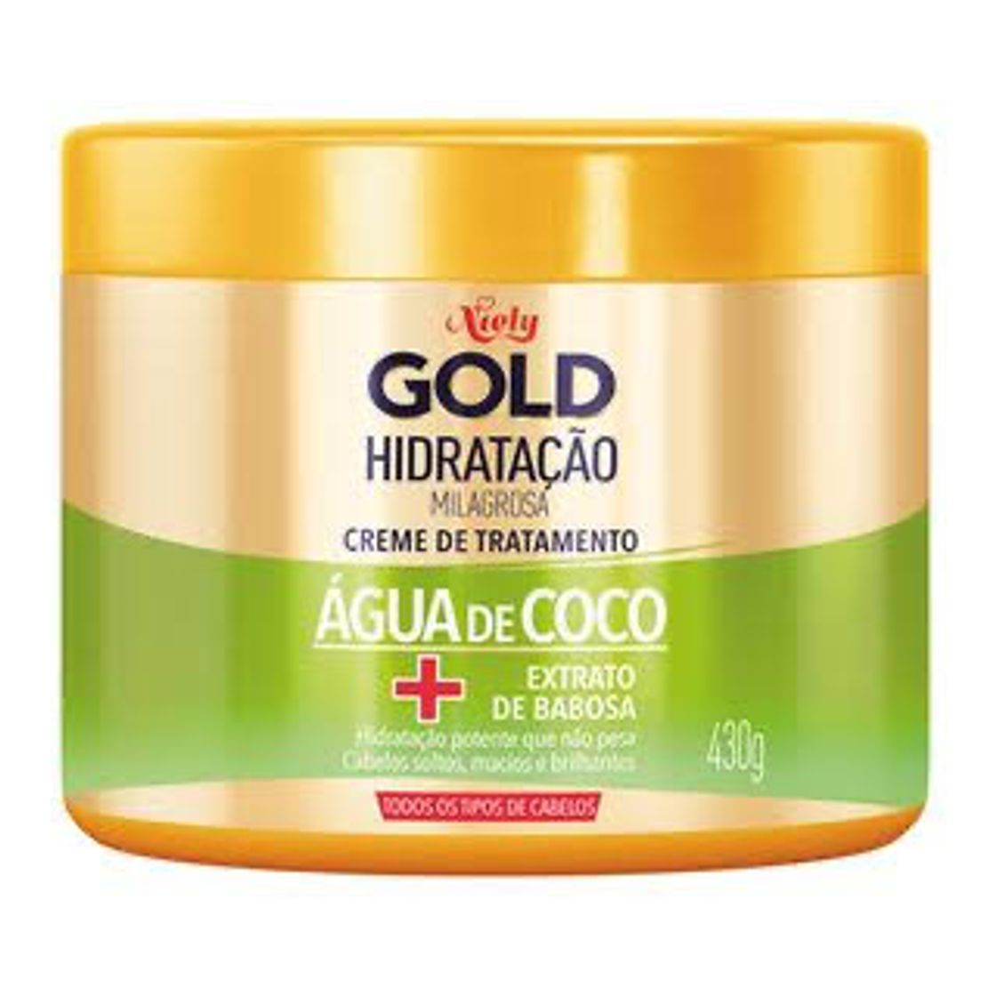 Moda Creme de Tratamento Niely Gold - Hidratação Milagrosa Água de ...