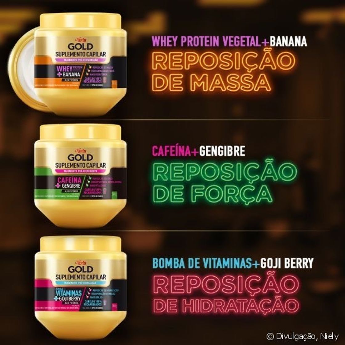 Moda Cremes de hidratação da Niely gold 