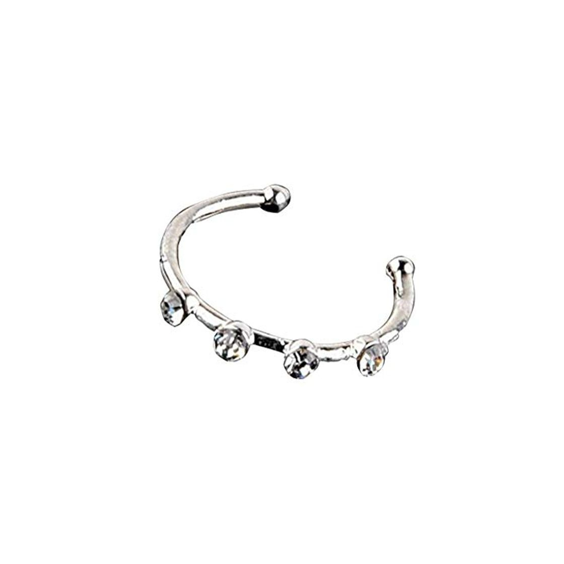 Fashion ZYCX123 Nariz Nariz joyería del Acero Inoxidable de los Pernos prisioneros de los Anillos Piercing Pin Cuerpo de Cristal Personalizado Anillo de la Astilla de 1Pc Regalos para la Familia