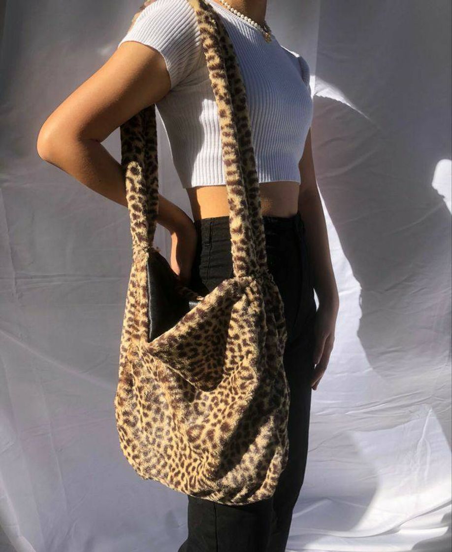 Moda Bolso de Hombro con Estampado de Leopardo para Mujer Gran Capacidad Bolso