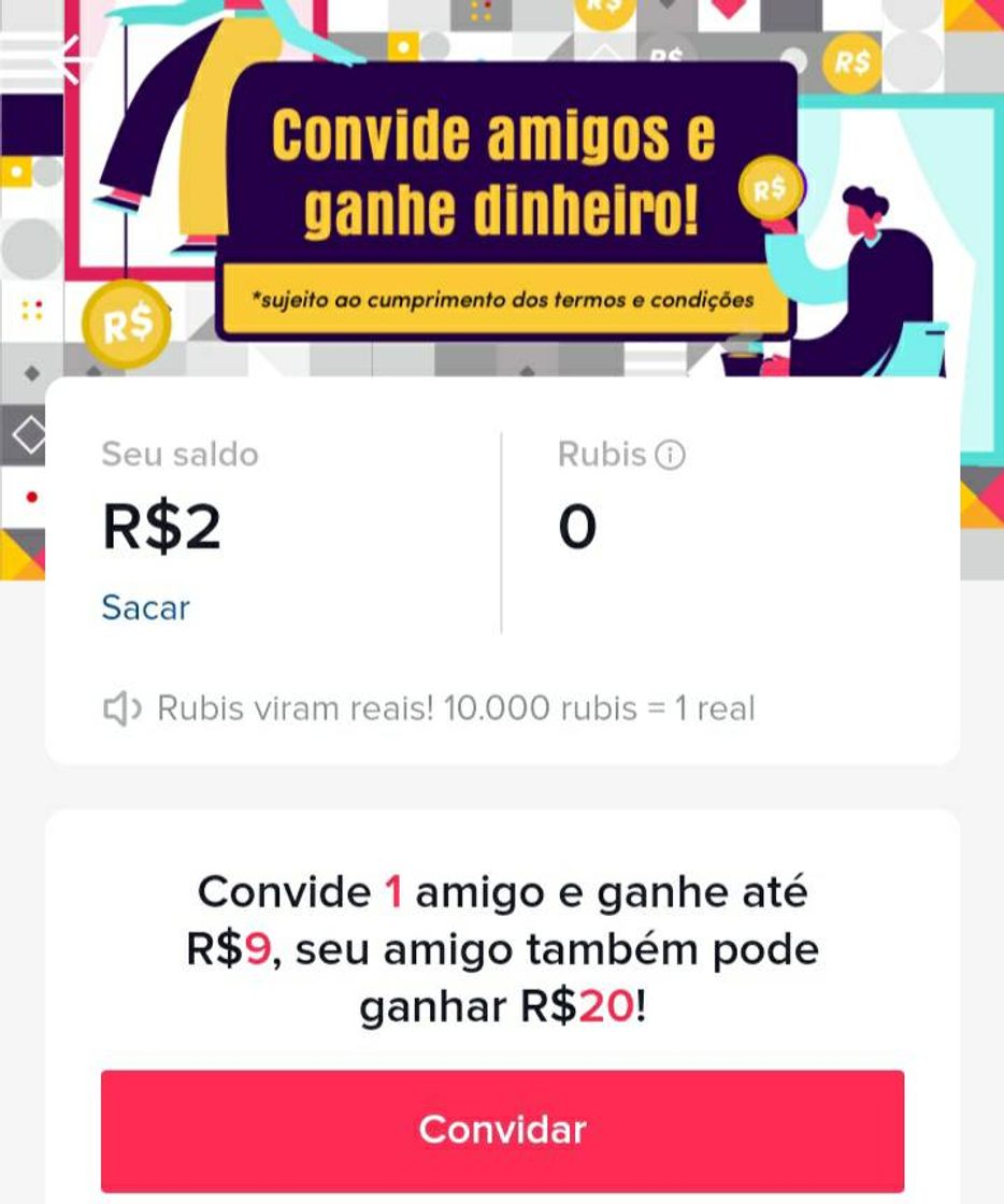 Moda 🖤TIKTOK pagando R$12 por cada amigo!