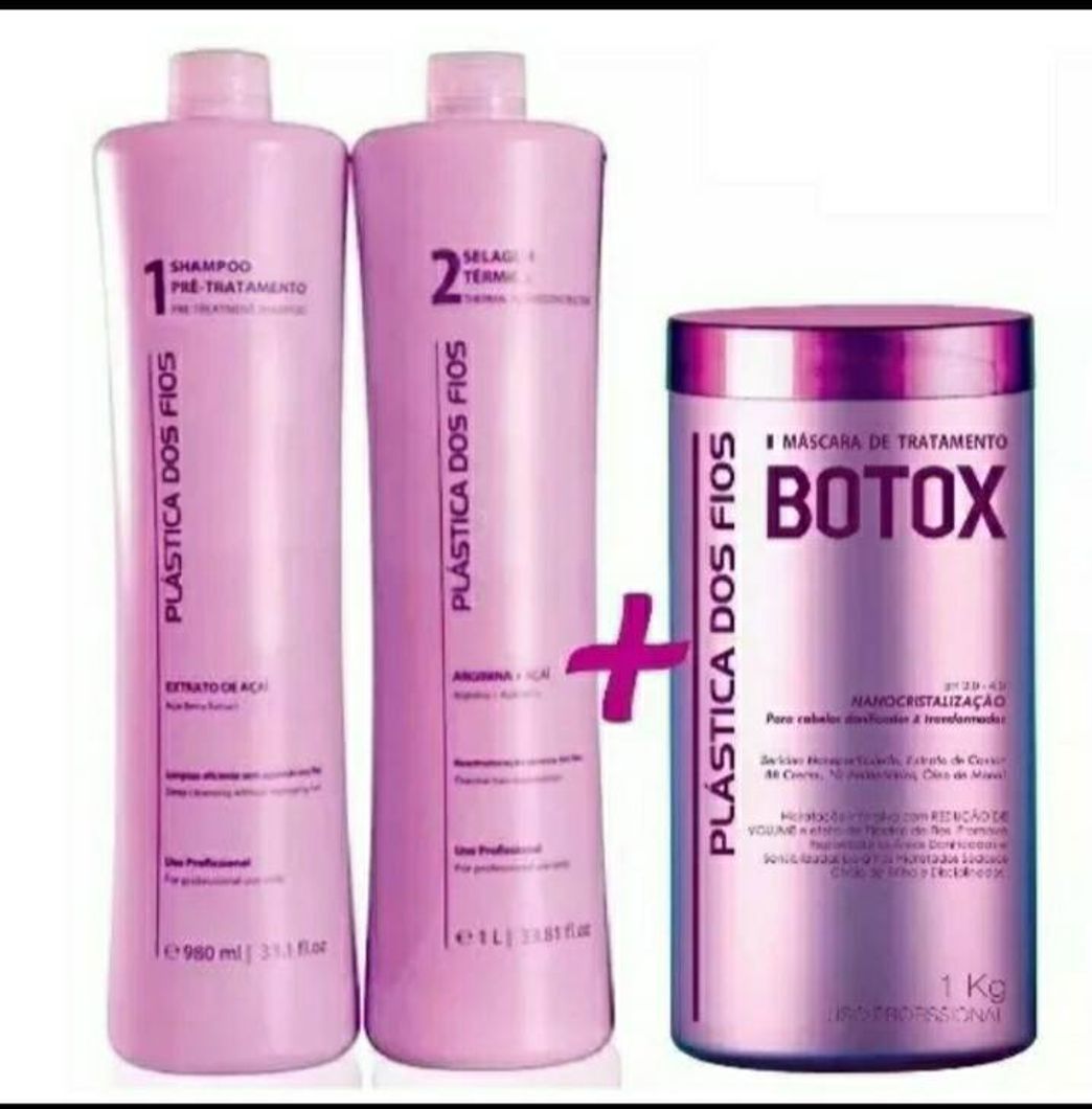 Fashion Kit Escova Progressiva + Botox 3x1000ml Plástica dos Fios