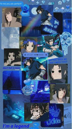 Wallpaper de Sasuke do modo Aesthetic