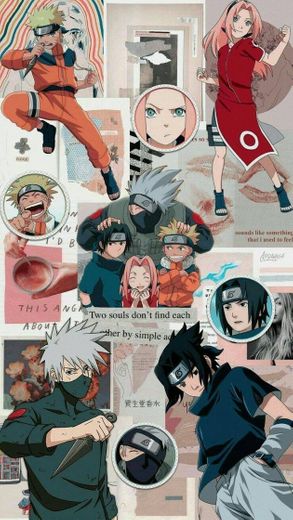 Wallpaper Aestehtic de sakura,sasuke,kakashi,Naruto