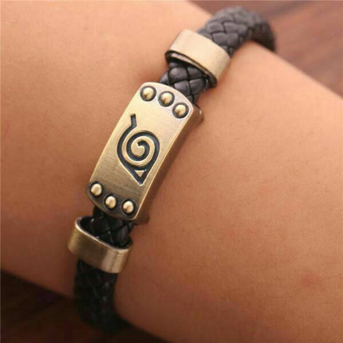 Fashion Naruto Bracelet Leaf Mark Brown Wristband – Great Product Buys