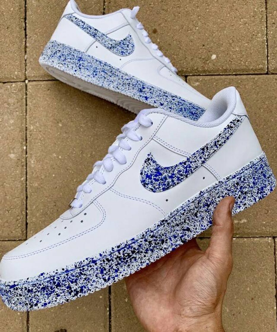 Moda Azul / Preto Splatter AF1