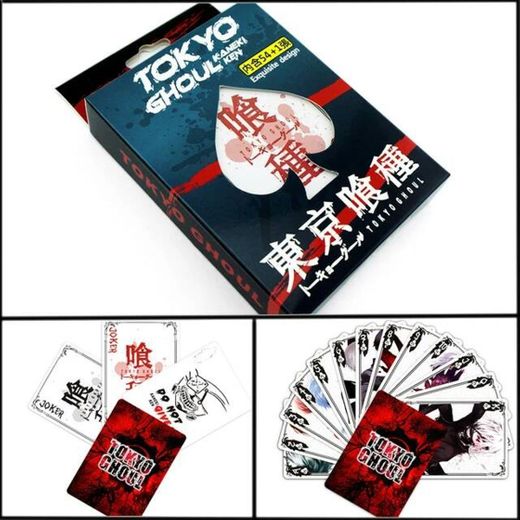 54 folhas/conjunto anime tóquio ghoul poker cartões 