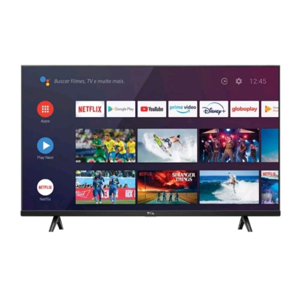 Social Confira Smart TV 32 Polegadas LED Android WiFi com Inteligência Artificial 32S615 TCL