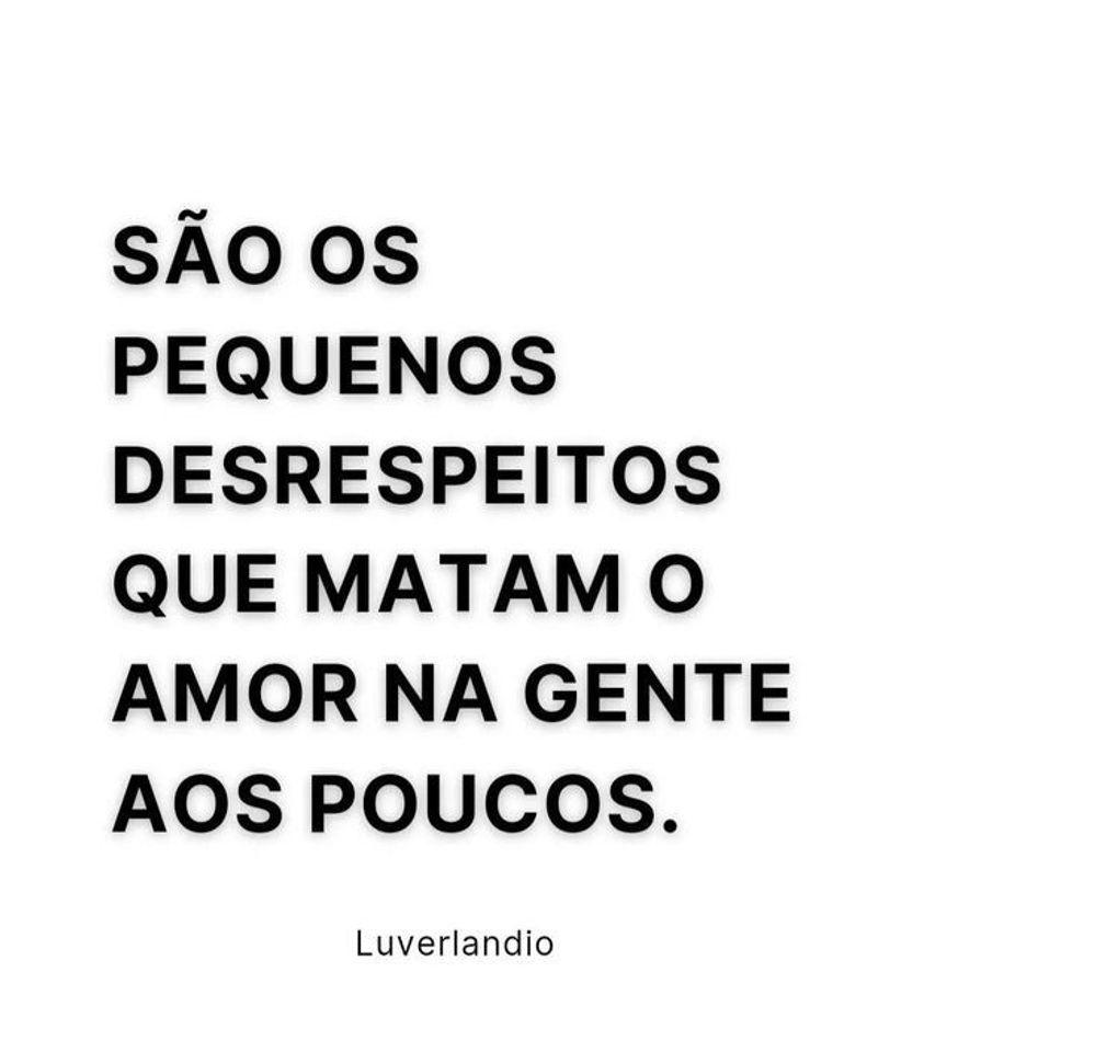 Social São os pequenos desrespeitos