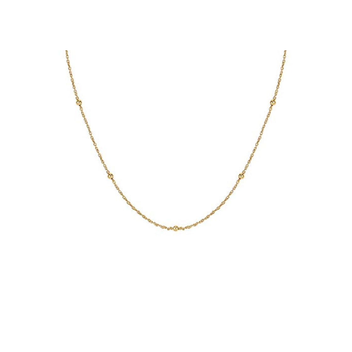 Social SINGULARU ®Collar Dots Oro para Mujer Plata de Ley 925 con baño de Oro de 18k