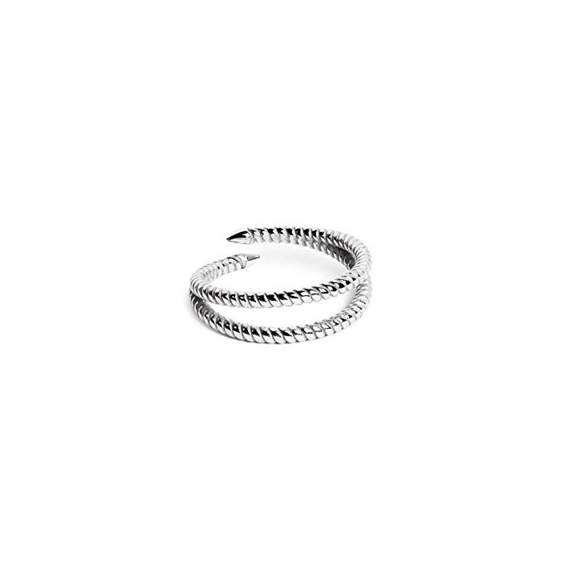 Moda SINGULARU ® Anillo Doble Twist Plata Talla Única